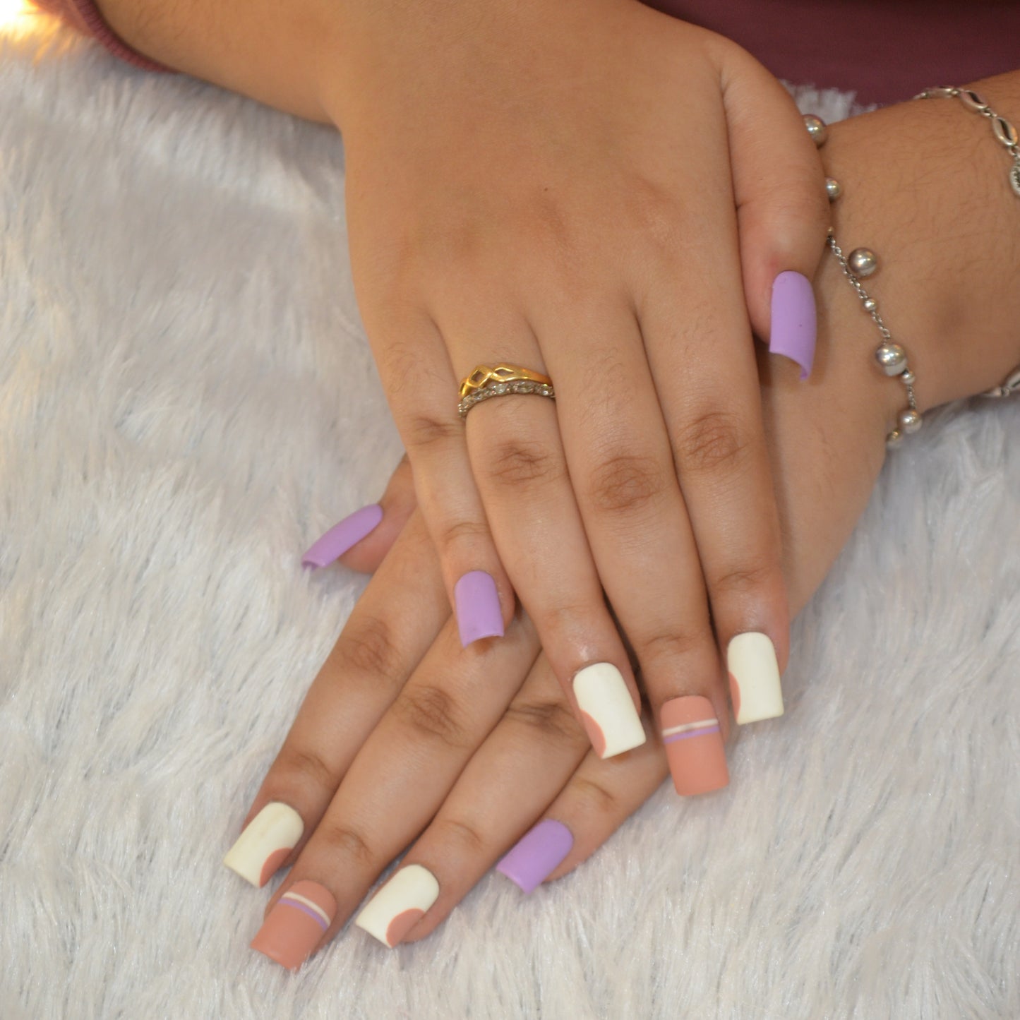 Girl Matrix Silicone Press-On Nails