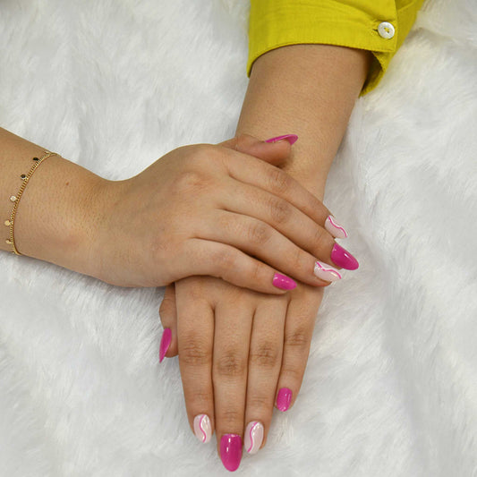 Pep Pink Press On Nails