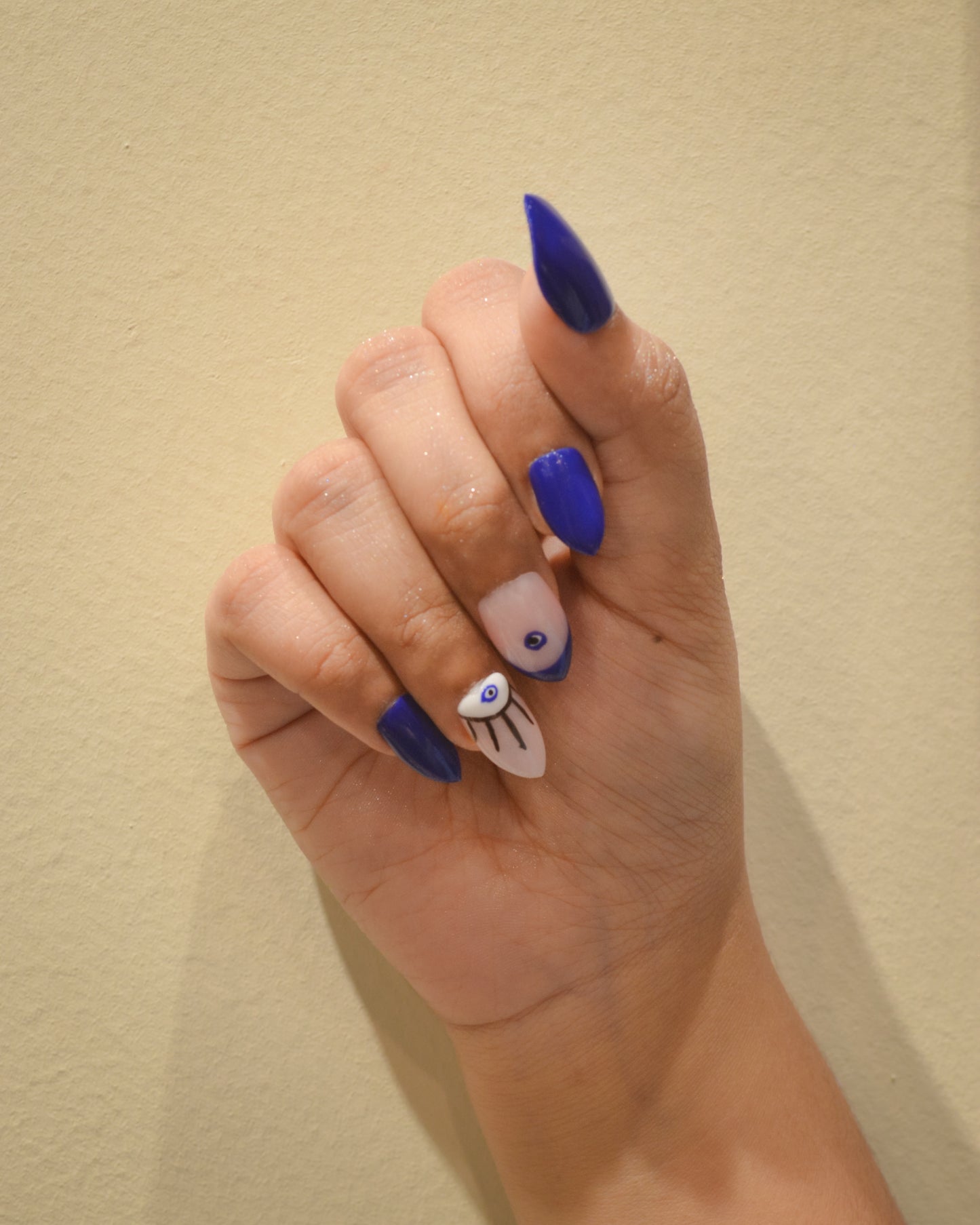 Evil Eye Silicone Press-On Nails Twinkle Touch