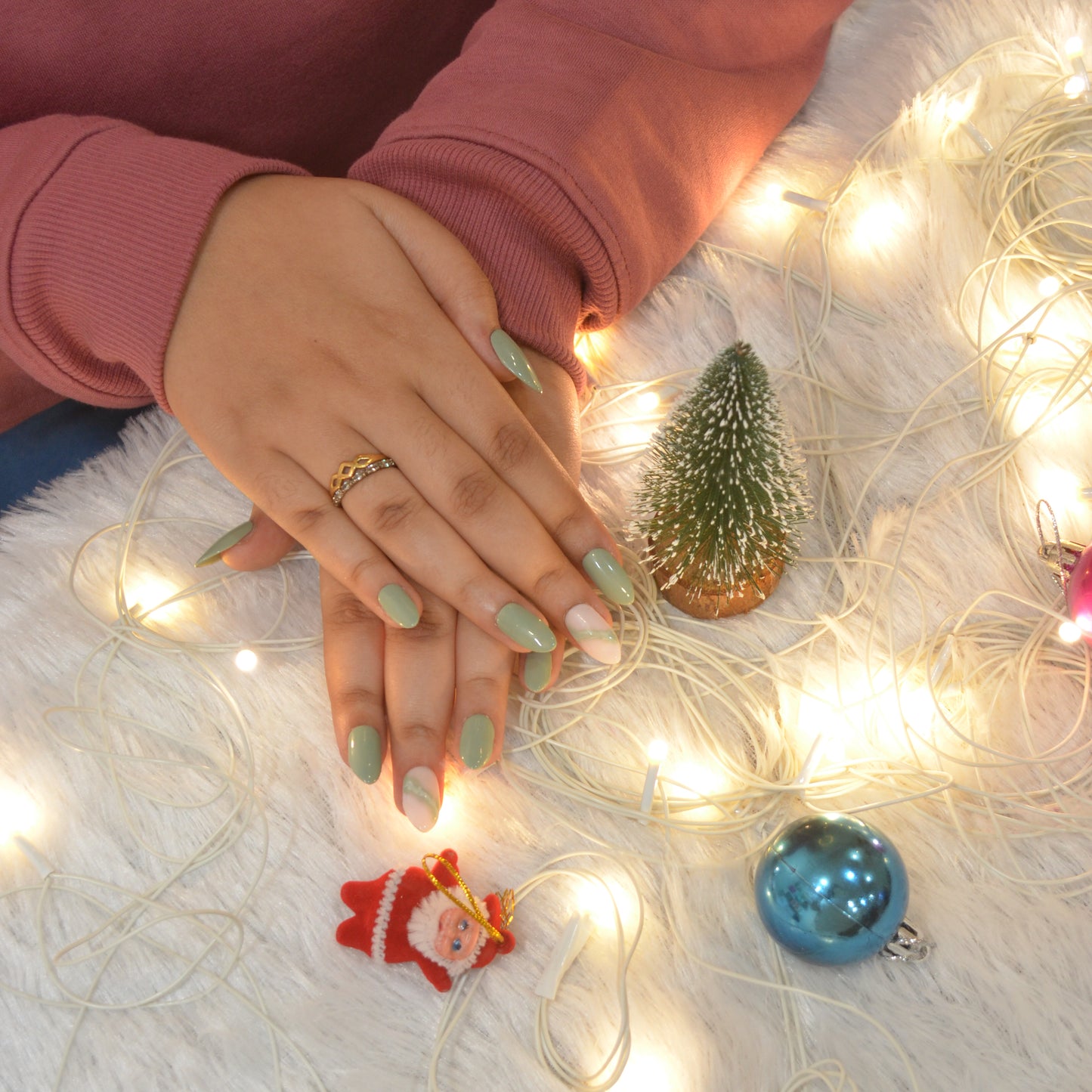 Soothing Hue Silicone Press-On Nails