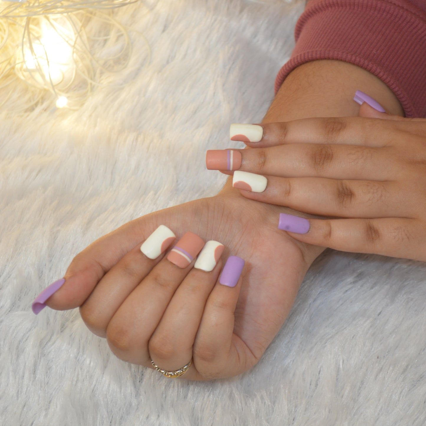 Girl Matrix Silicone Press-On Nails