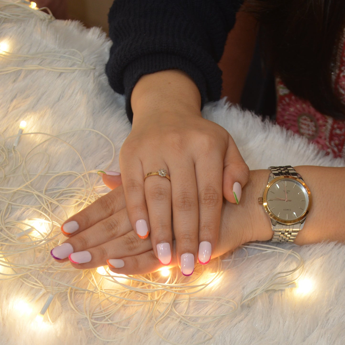 Festive Always Silicone Press-On Nails