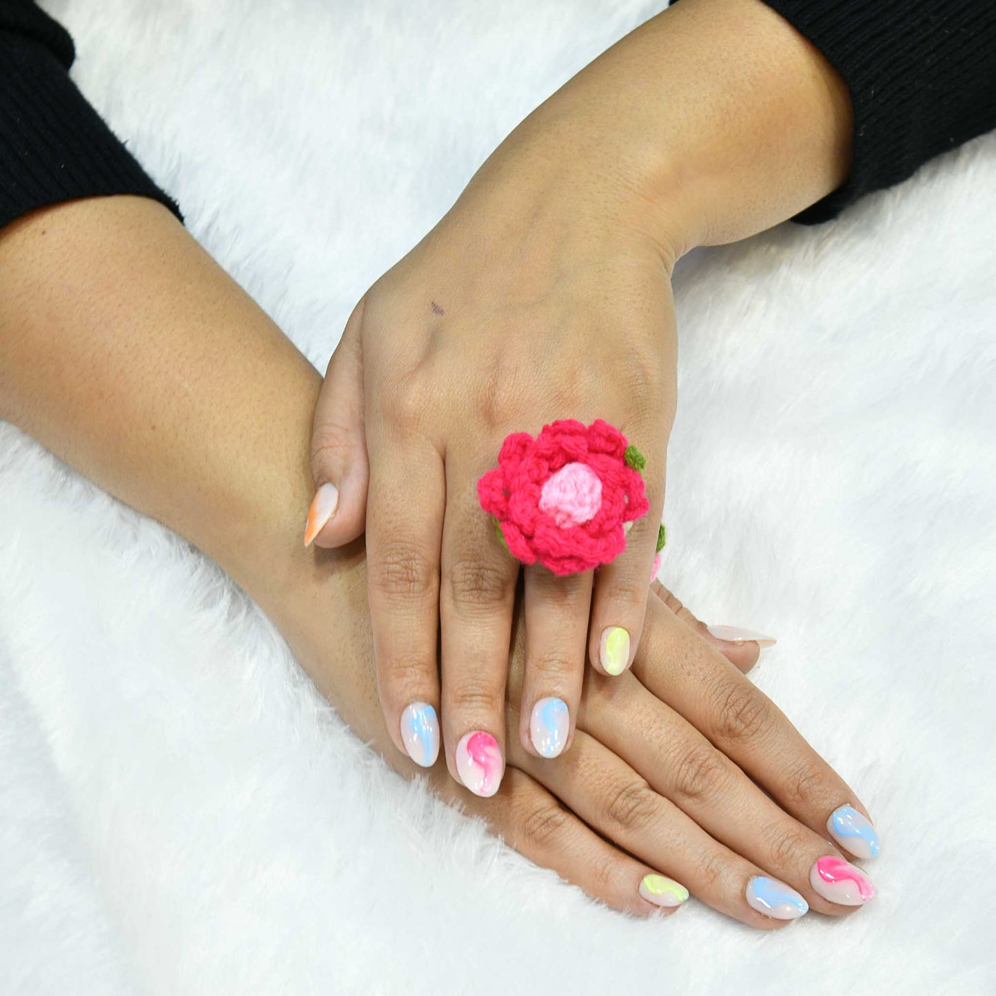 Dreamy Abstract Silicone Press-On Nails