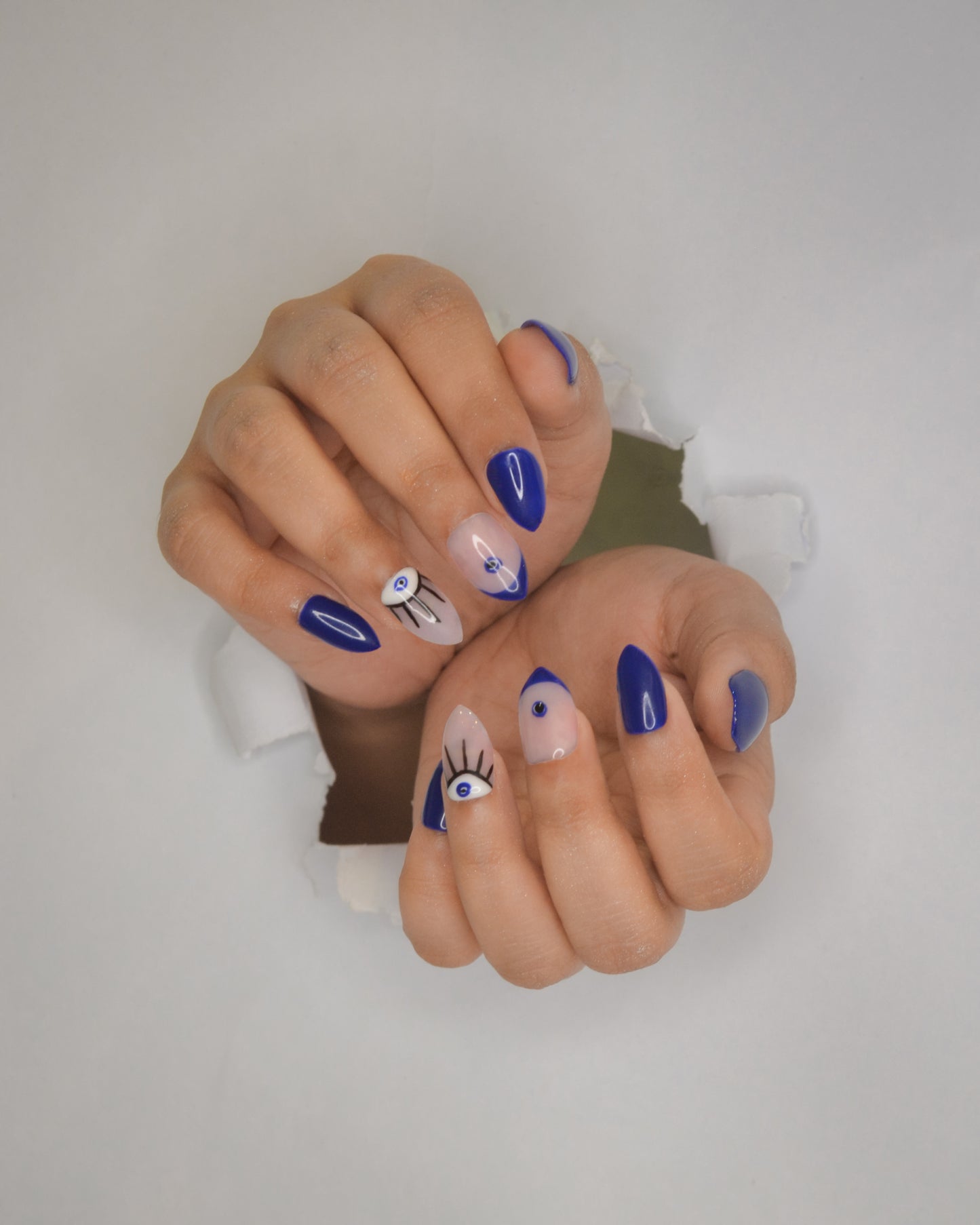 Evil Eye Silicone Press-On Nails Twinkle Touch