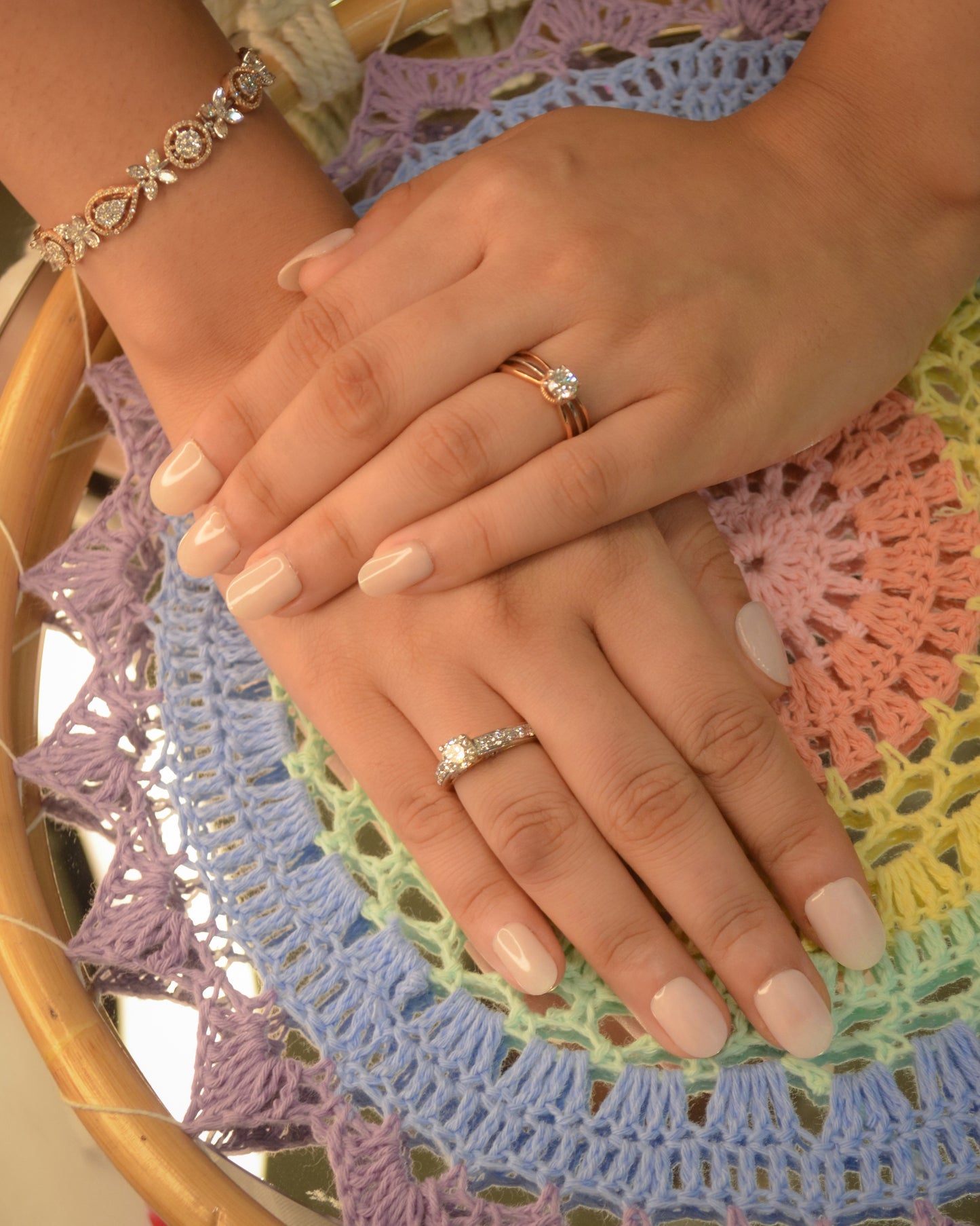 Natural Elegance Silicone Press-On Nails Twinkle Touch